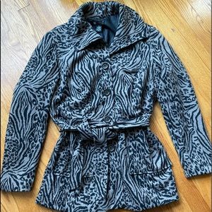 Printed Belt Jacket